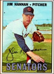 1967 Topps Baseball Cards      291     Jim Hannan